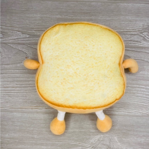 Sliced toast plush doll toy animated with face cute pillow plush bread - Picture 3 of 3